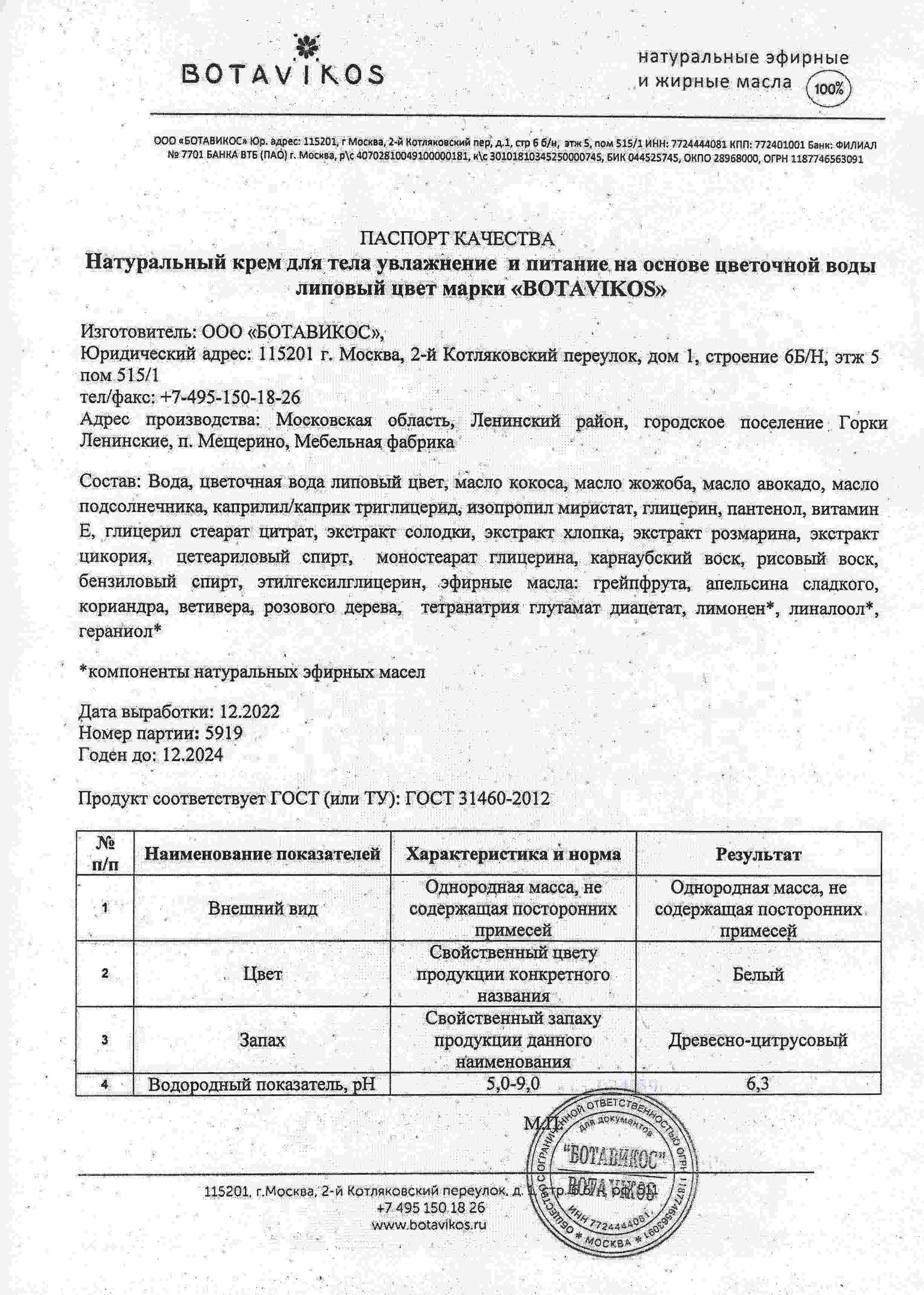 Паспорт №122022